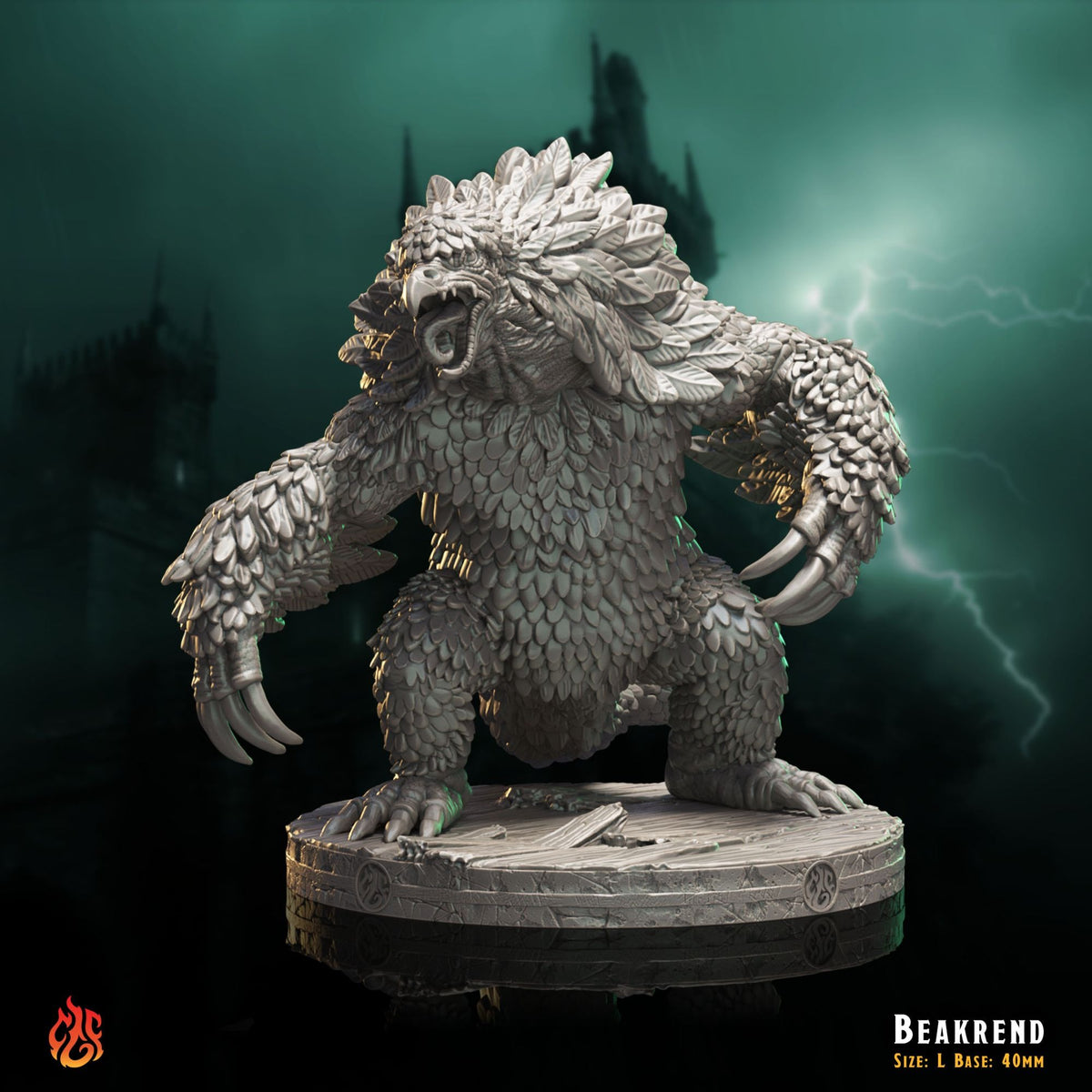 Beakrend - The Mad Alchemist - 3d Printed Miniature Sculpted