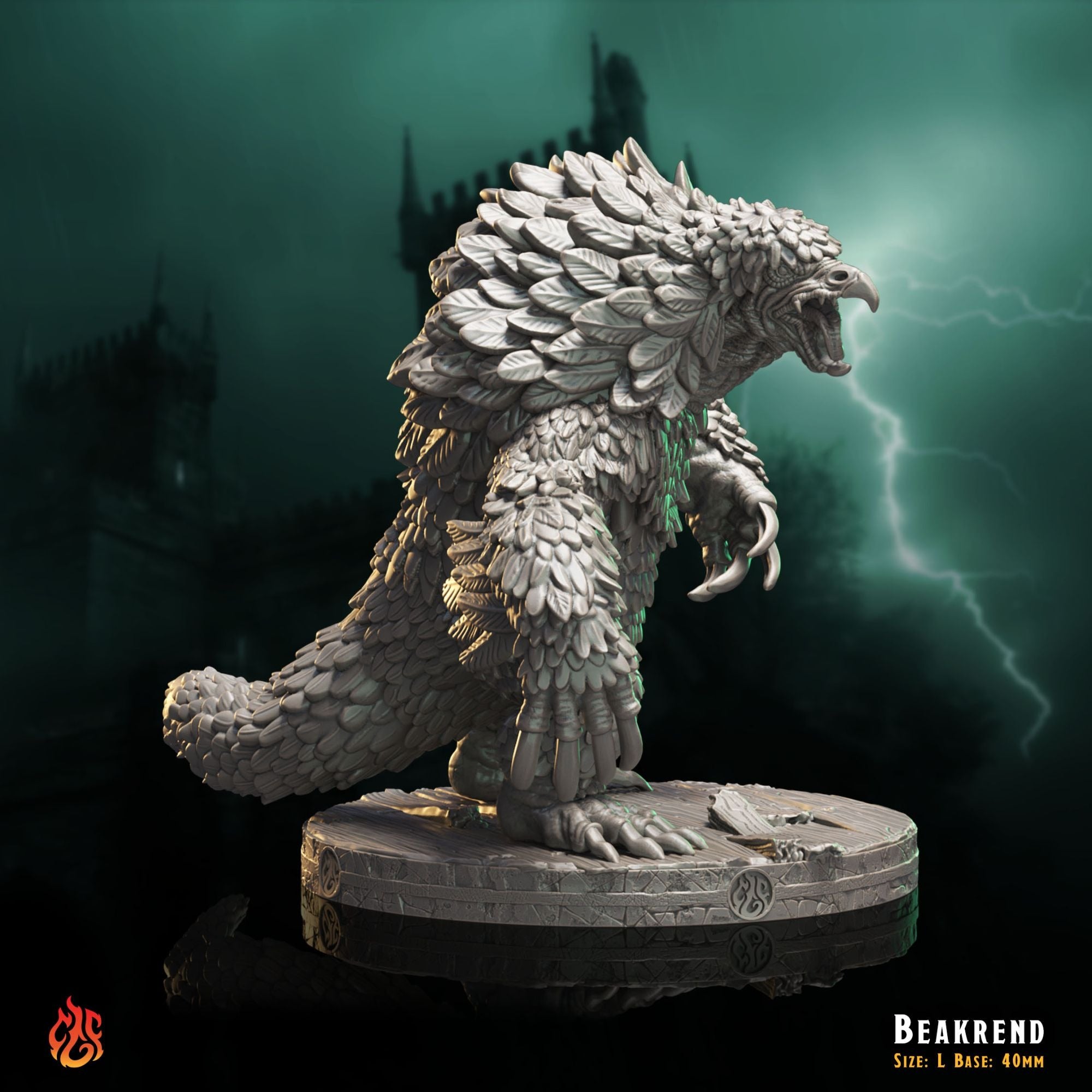 Beakrend - The Mad Alchemist - 3d Printed Miniature Sculpted by Crippled God Foundry