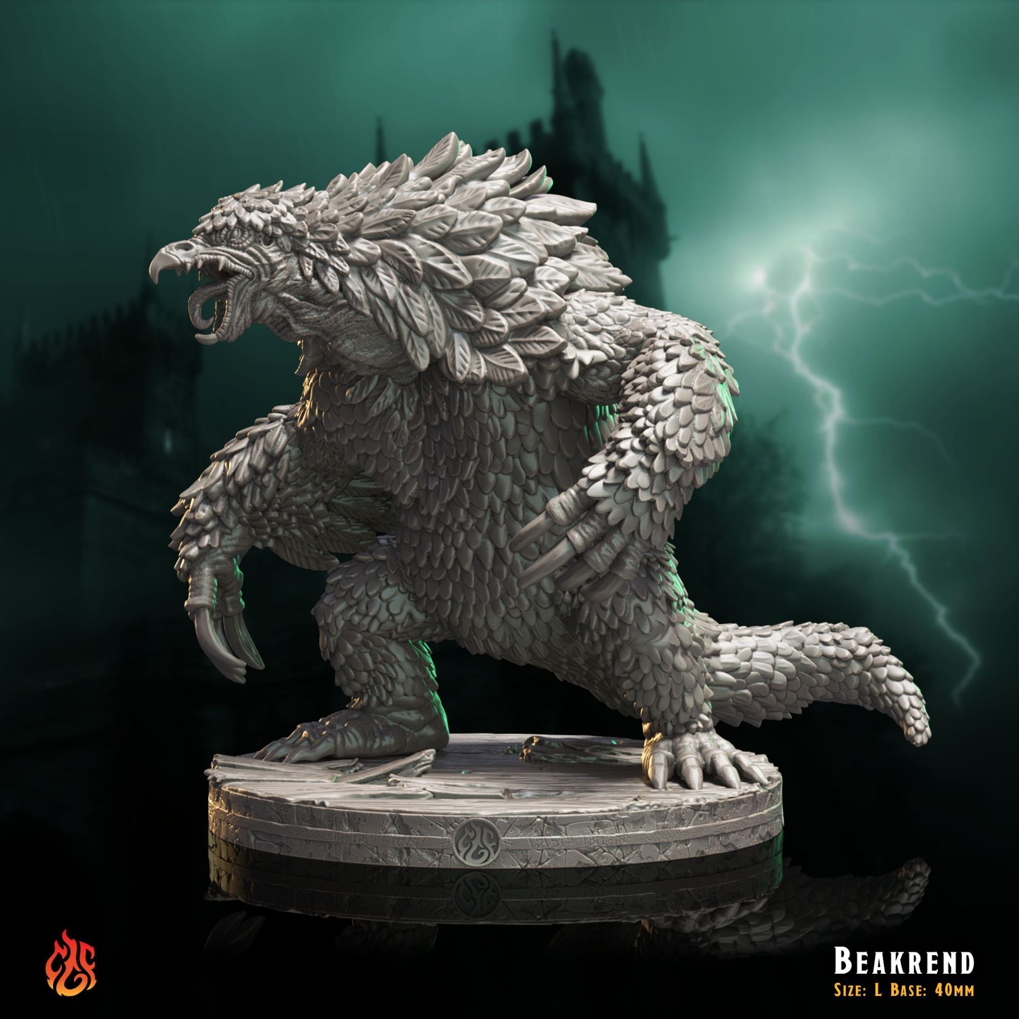 Beakrend - The Mad Alchemist - 3d Printed Miniature Sculpted by Crippled God Foundry