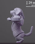 Dachsund Butler - Fantasy Pets - 3d Printed Miniature Sculpted by Tainted Saint Miniatures