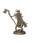 Dark Forest Sage - Army of Darkness: Dark Elves - 3d Printed Miniature Sculpted by Monolith Arts