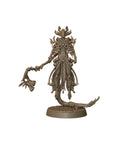 Dark Forest Sage - Army of Darkness: Dark Elves - 3d Printed Miniature Sculpted by Monolith Arts