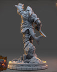 Nymor Spineslick - The Selachians of the Undertow (Sharkfolk) - 3d Printed Miniature sculpted by Daybreak Miniatures