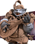 Foxfolk Bard - 3d Printed Miniature sculpted by Bite the Bullet