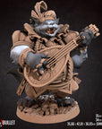 Foxfolk Bard - 3d Printed Miniature sculpted by Bite the Bullet