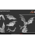 Winged Hellcat - Better the Devil You Know - 3d Printed Miniature Sculpted by White Werewolf Tavern