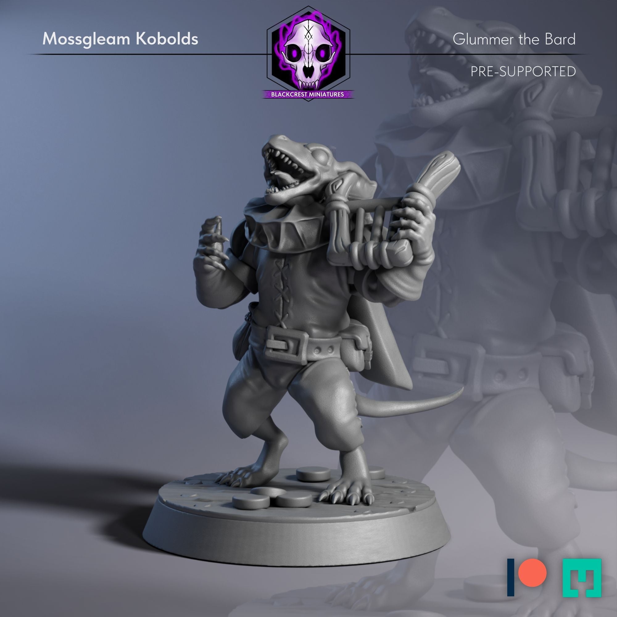 Mossgleam Kobolds - 3d Printed Miniature by Blackcrest Miniatures