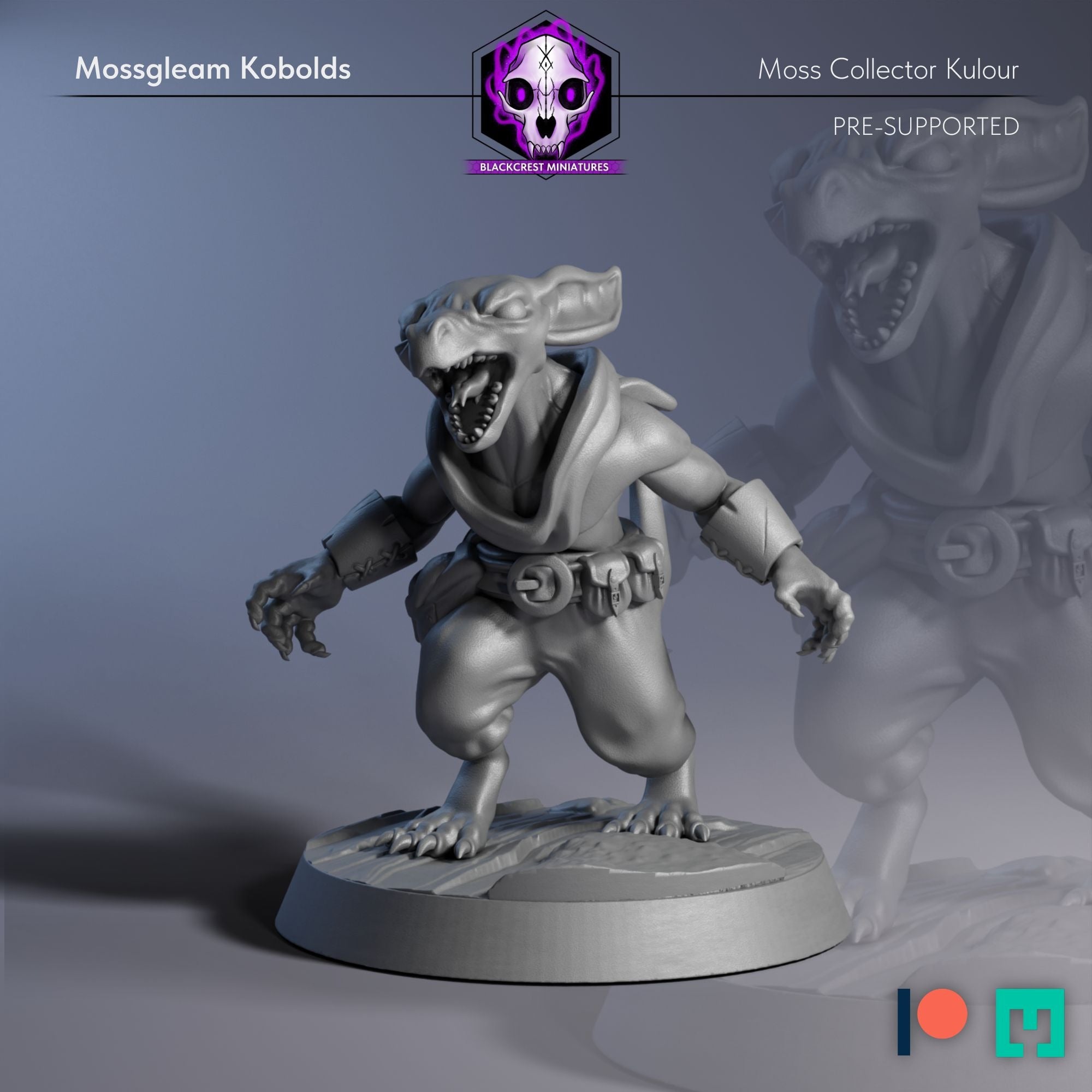 Mossgleam Kobolds - 3d Printed Miniature by Blackcrest Miniatures