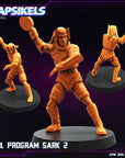 Evil Program Sark - 3d Printed Miniature Sculpted by Papsikels Miniatures