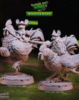 Rooster Rider - Woodland Heroes - 3d Printed Miniature Sculpted by Cast N Play