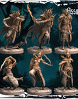 Dark Elf Assassins - Army of Darkness: Dark Elves - 3d Printed Miniature Sculpted by Monolith Arts
