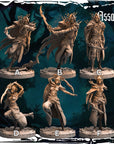 Dark Elf Assassins - Army of Darkness: Dark Elves - 3d Printed Miniature Sculpted by Monolith Arts