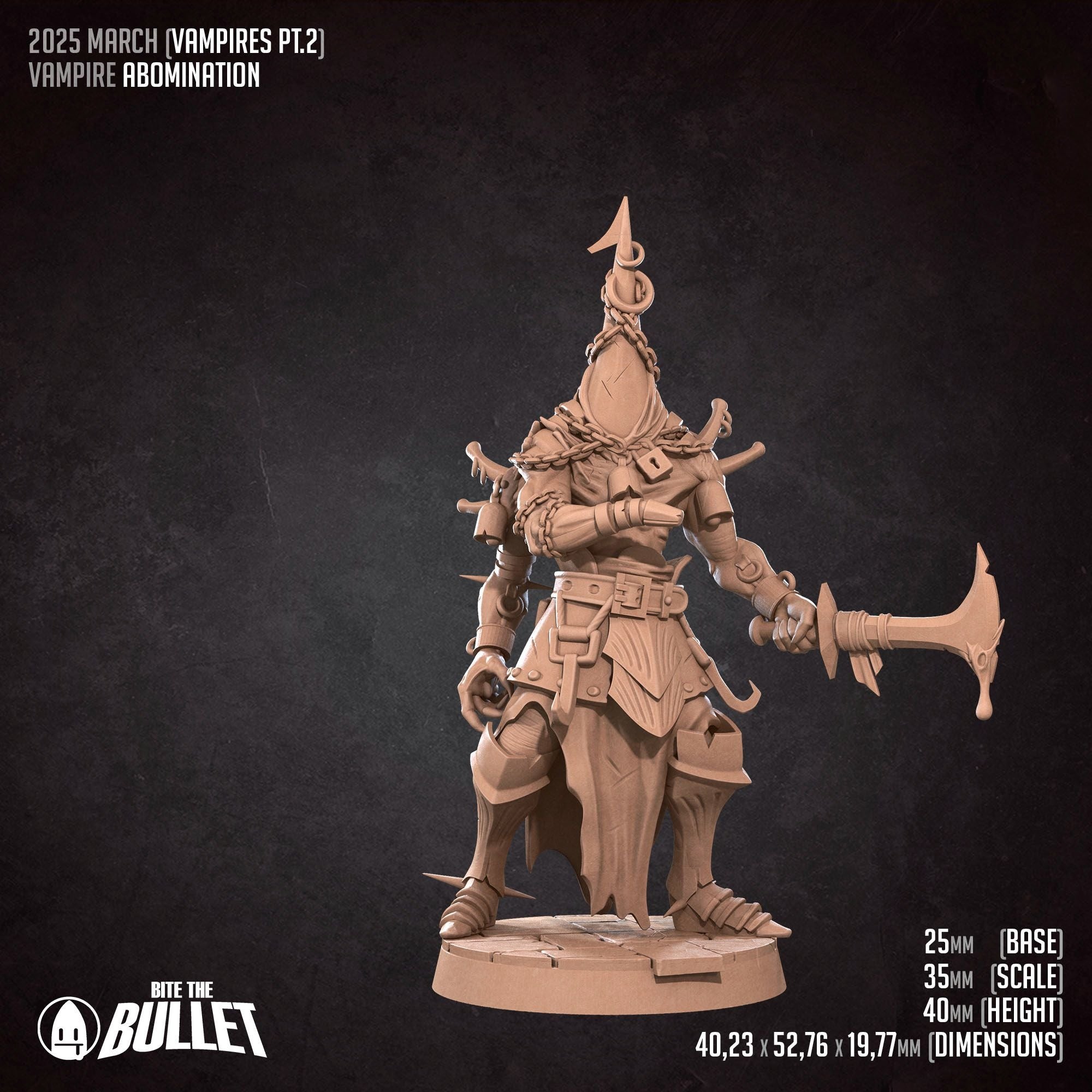Abomination - Vampires - 3d Printed Miniature sculpted by Bite the Bullet