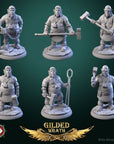 Sons of the Shining Forge - Gilded Wrath - 3d Printed Miniature Sculpted by White Werewolf Tavern