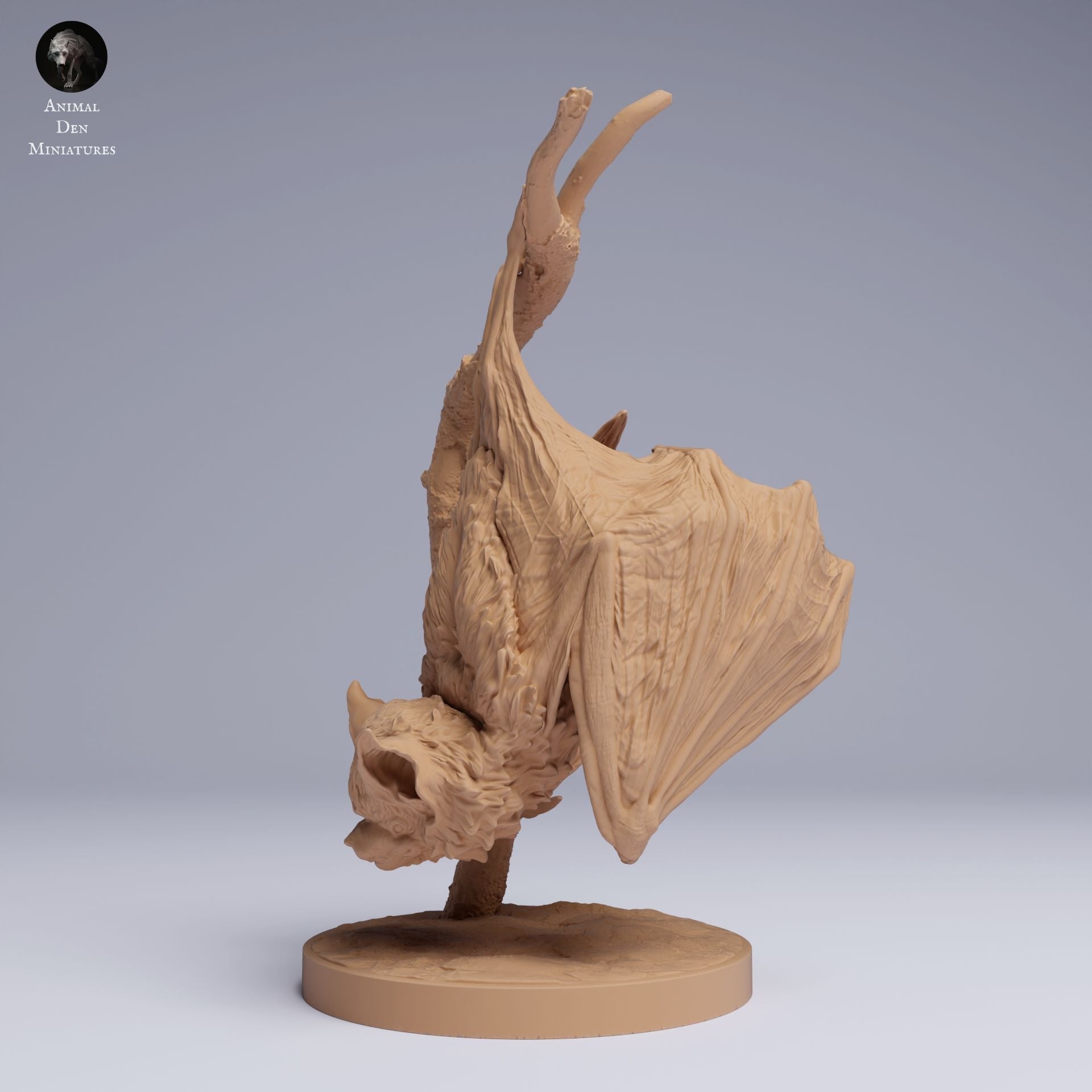 Kitti's Hog-Nosed (Bumblebee) Bat - 3d Printed 1:1 Scale Miniature Sculpted by Animal Den