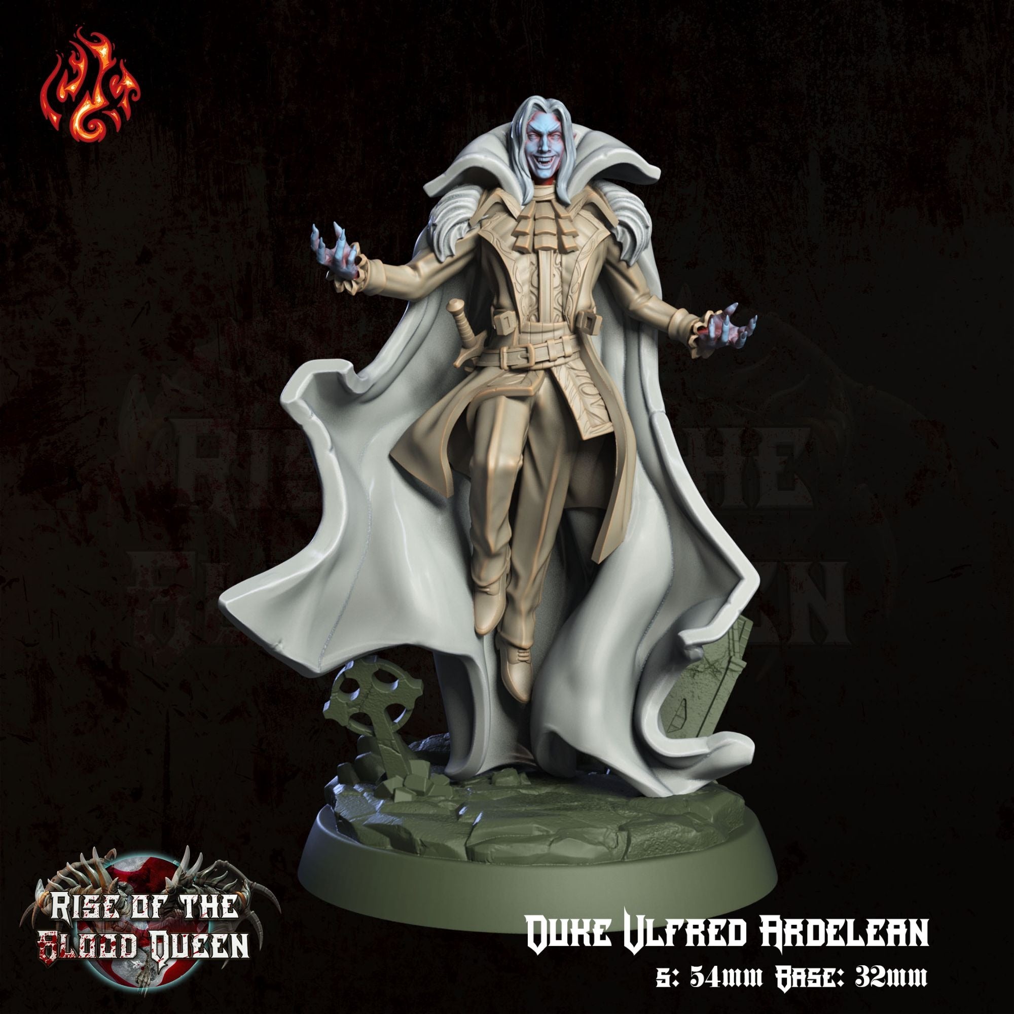 Duke Ulfred Ardelean - 3d Printed Miniature Sculpted by Crippled God Foundry
