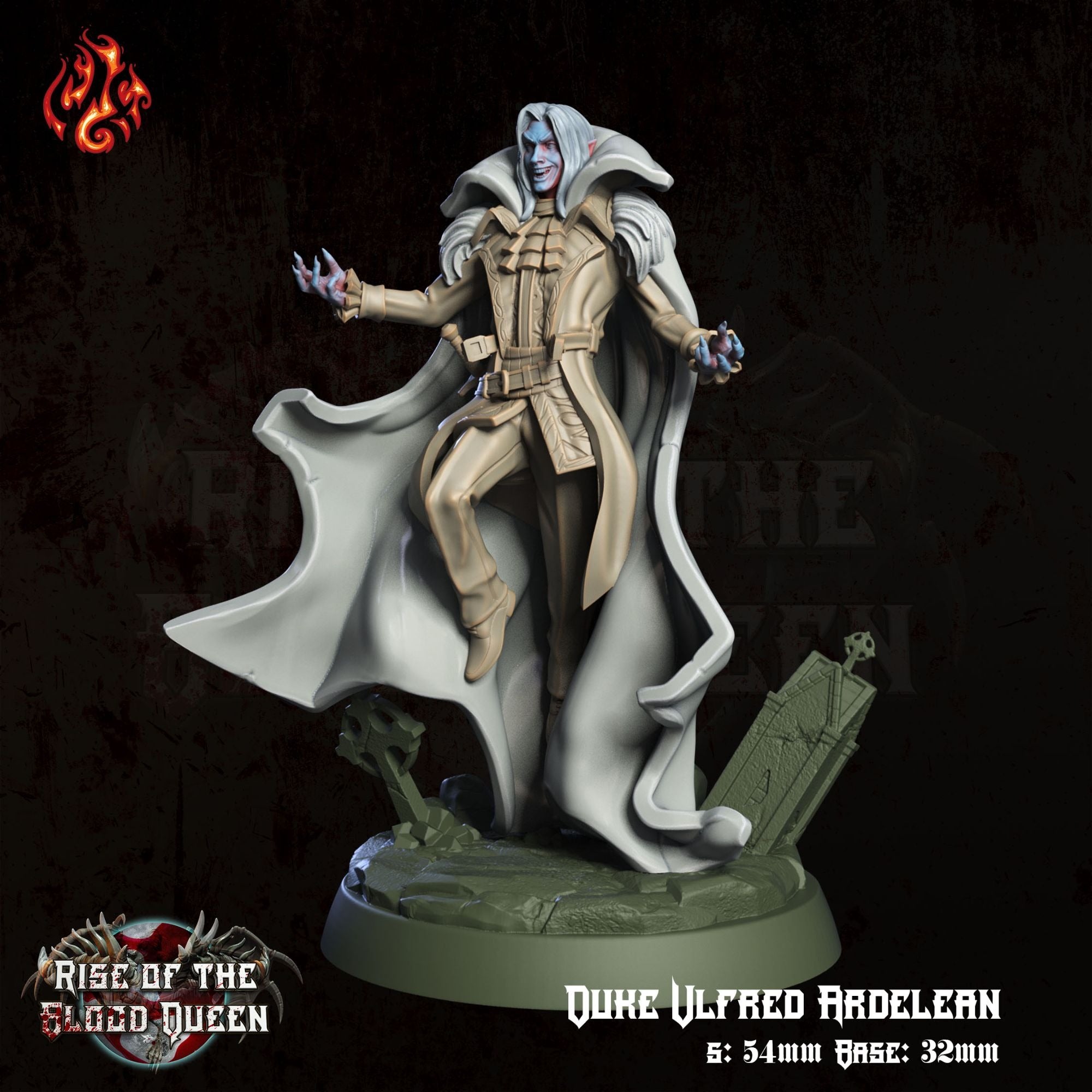 Duke Ulfred Ardelean - 3d Printed Miniature Sculpted by Crippled God Foundry