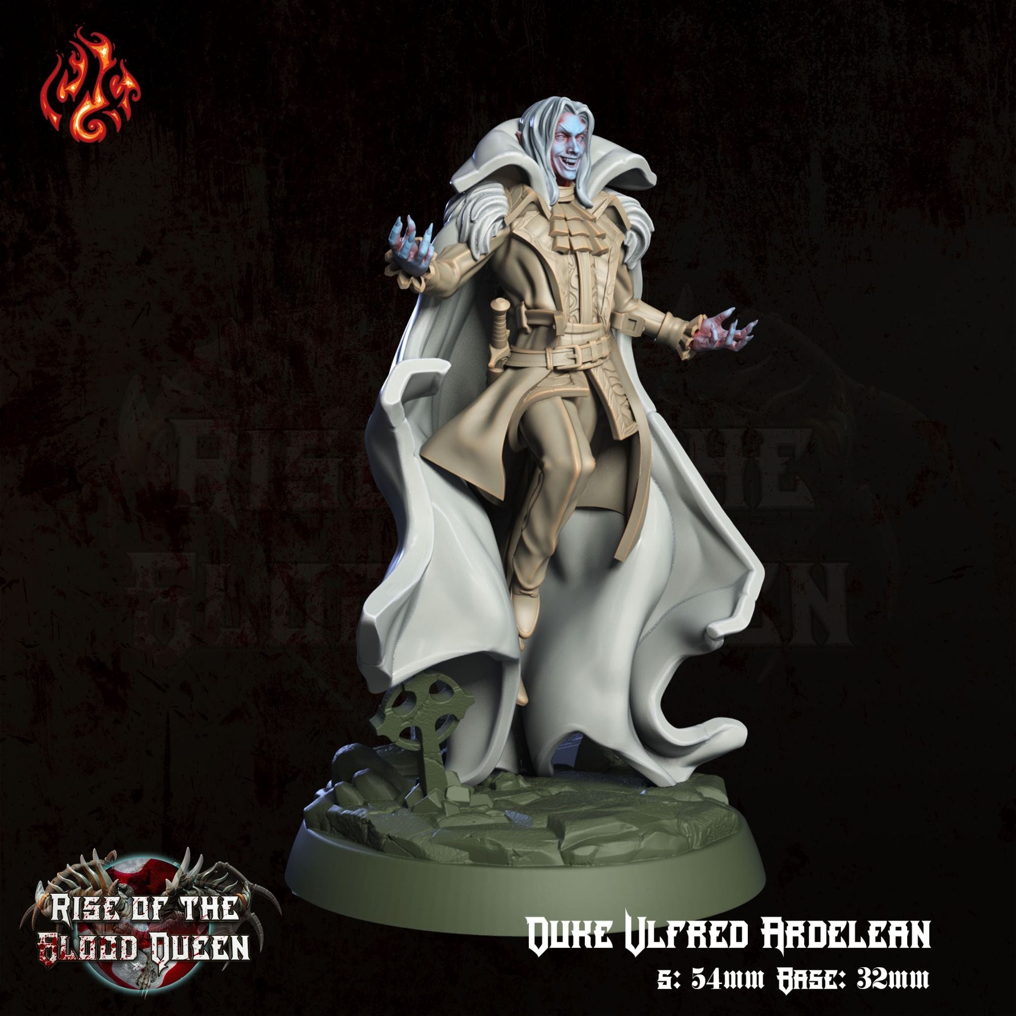 Duke Ulfred Ardelean - 3d Printed Miniature Sculpted by Crippled God Foundry