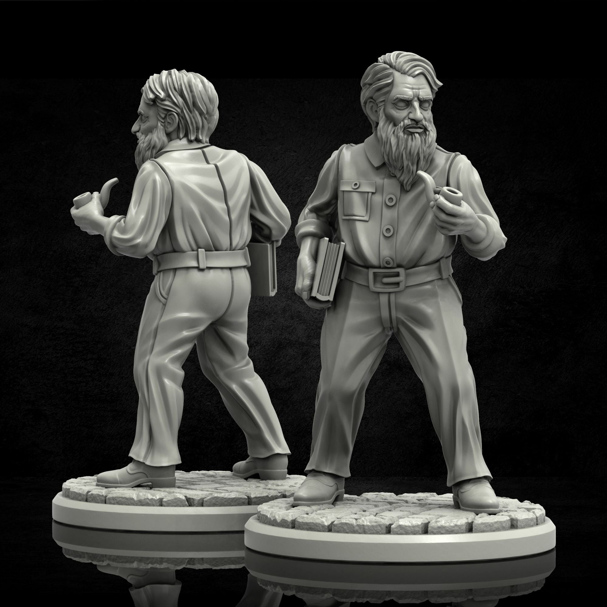 The Lawyer - Depths of N'Kai - 3d Printed Miniature Sculpted by Adaevy Creations