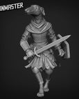 Borzoi Swordsman - 3d Printed Miniature Sculpted by Goon Master Games