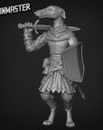 Borzoi Swordsman - 3d Printed Miniature Sculpted by Goon Master Games