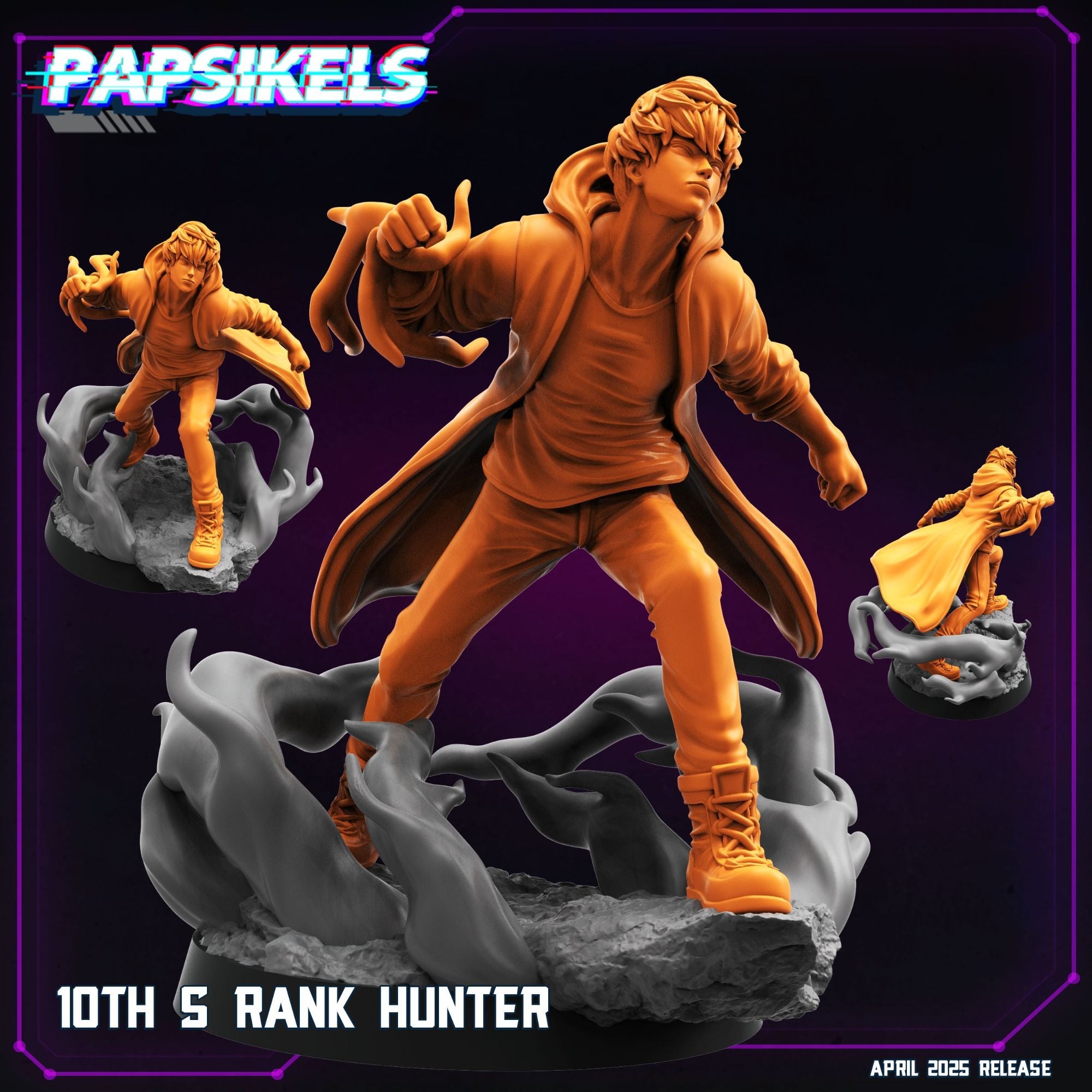 10th S-Rank Hunter - 3d Printed Miniature Sculpted by Papsikels Miniatures