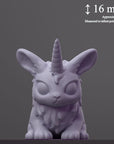 Almiraj - Curious Critters of Whimsy Isle - 3d Printed Miniature Sculpted by Velrock Art Miniatures