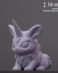 Almiraj - Curious Critters of Whimsy Isle - 3d Printed Miniature Sculpted by Velrock Art Miniatures