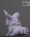 Almiraj - Curious Critters of Whimsy Isle - 3d Printed Miniature Sculpted by Velrock Art Miniatures