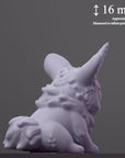 Almiraj - Curious Critters of Whimsy Isle - 3d Printed Miniature Sculpted by Velrock Art Miniatures