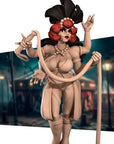 Louise, Madame Whip - Horror Circus - 3d Printed Miniature sculpted by Bite the Bullet