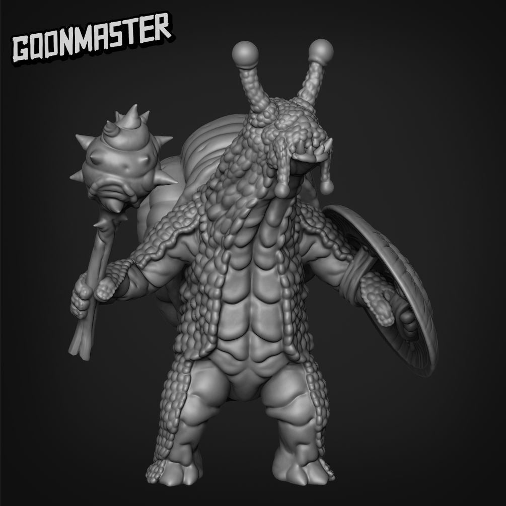 Snailfolk Shieldbearers - 3d Printed Miniature Sculpted by Goon Master Games
