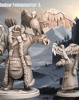 Iceshadow Falconmaster - 3d Printed Miniature Sculpted by Monolith Arts
