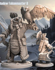 Iceshadow Falconmaster - 3d Printed Miniature Sculpted by Monolith Arts