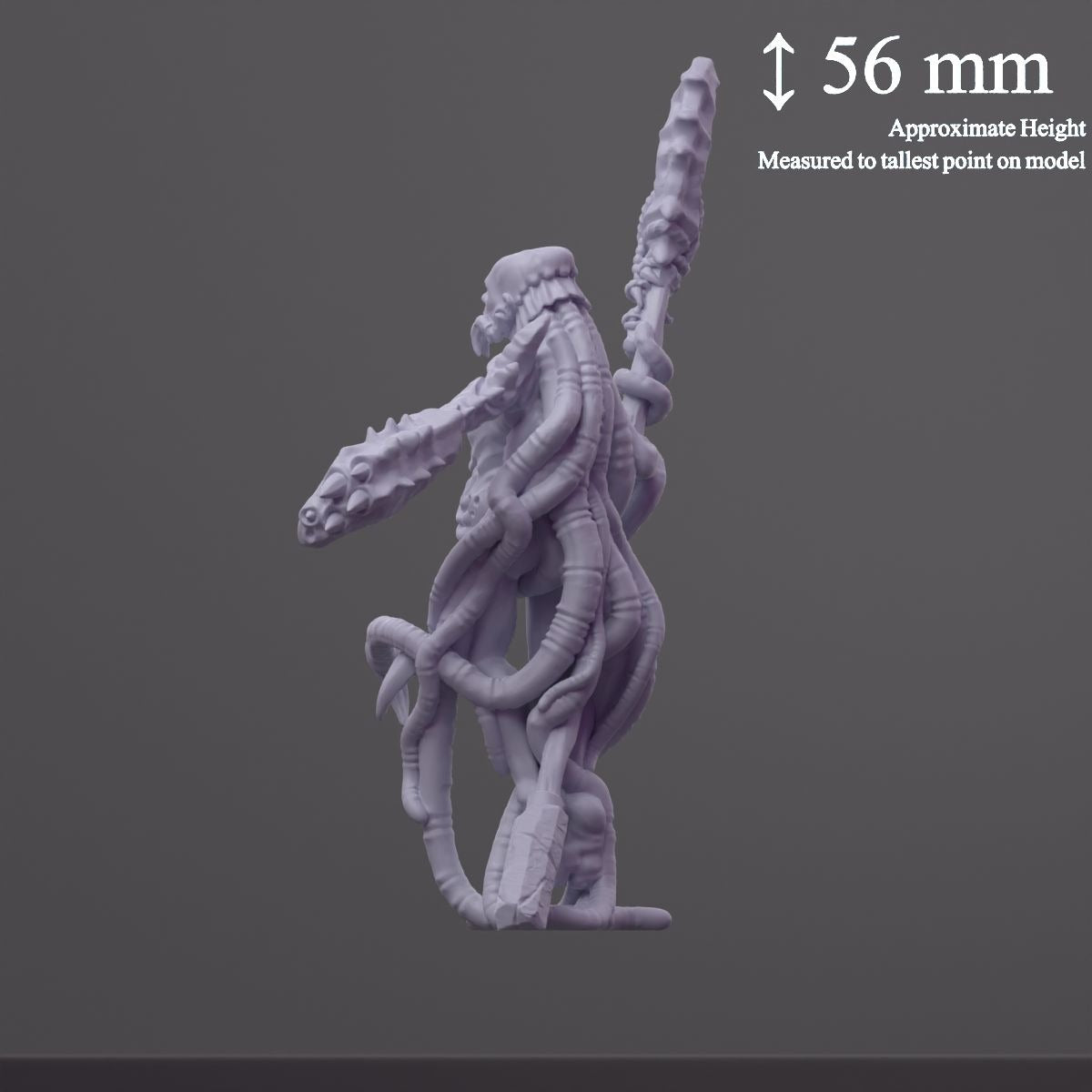 Crab Cult Priestess - 3d Printed Miniature by OshounaMinis