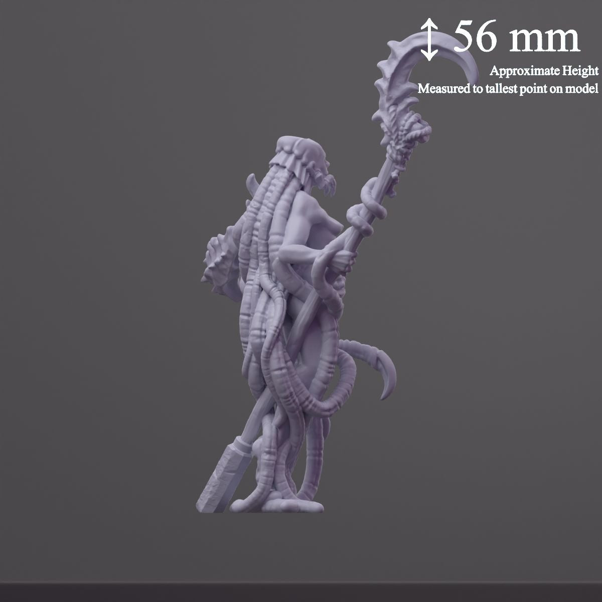 Crab Cult Priestess - 3d Printed Miniature by OshounaMinis
