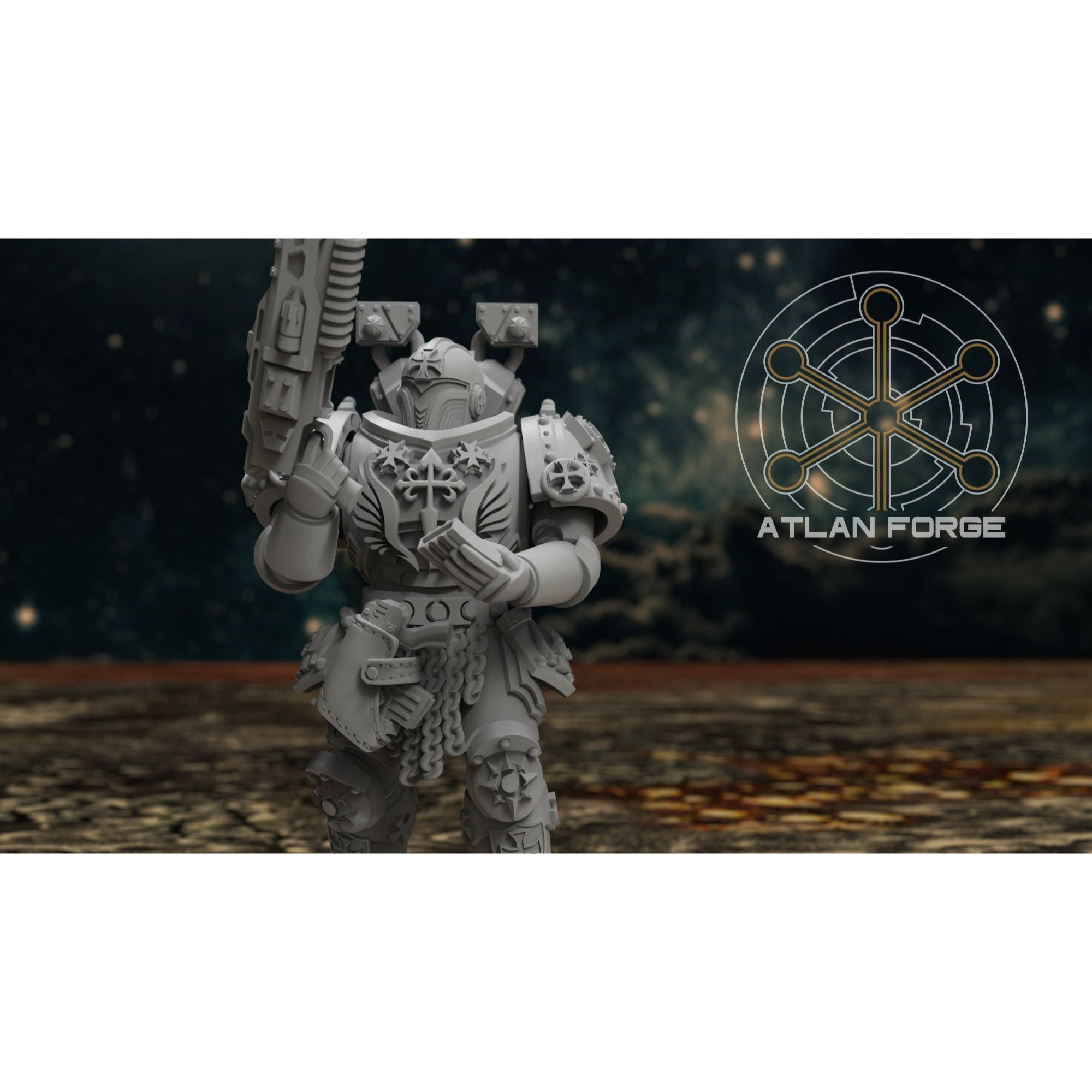 Knights Templar Scounts - 5 Model Modular Unit 3d Printed Sculpted by Atlan Forge