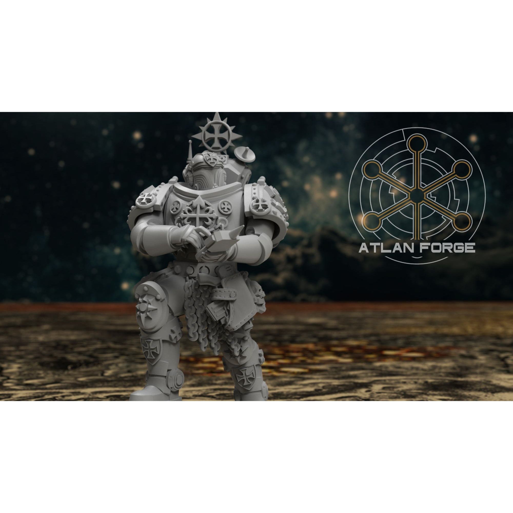 Knights Templar Scounts - 5 Model Modular Unit 3d Printed Sculpted by Atlan Forge
