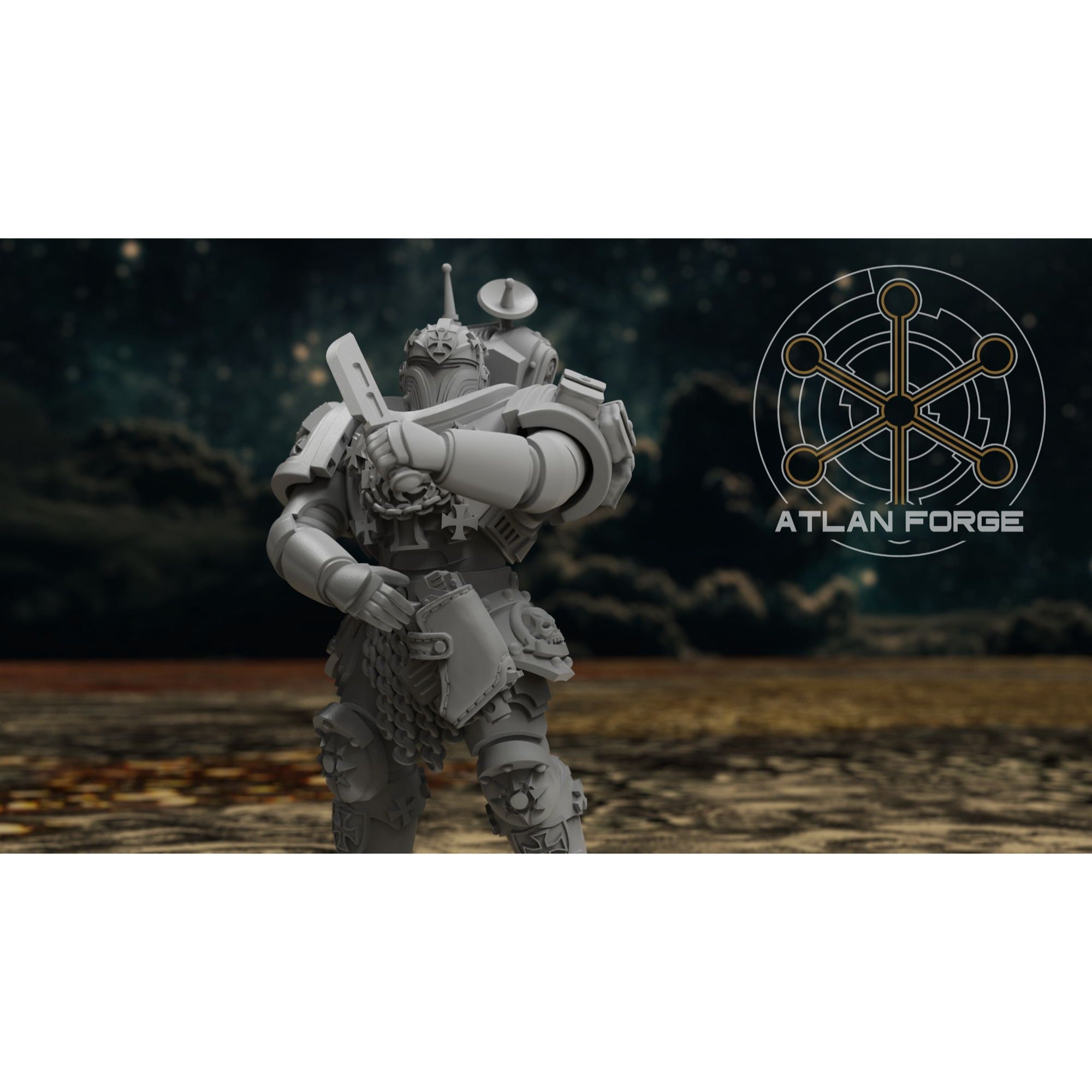 Knights Templar Scounts - 5 Model Modular Unit 3d Printed Sculpted by Atlan Forge