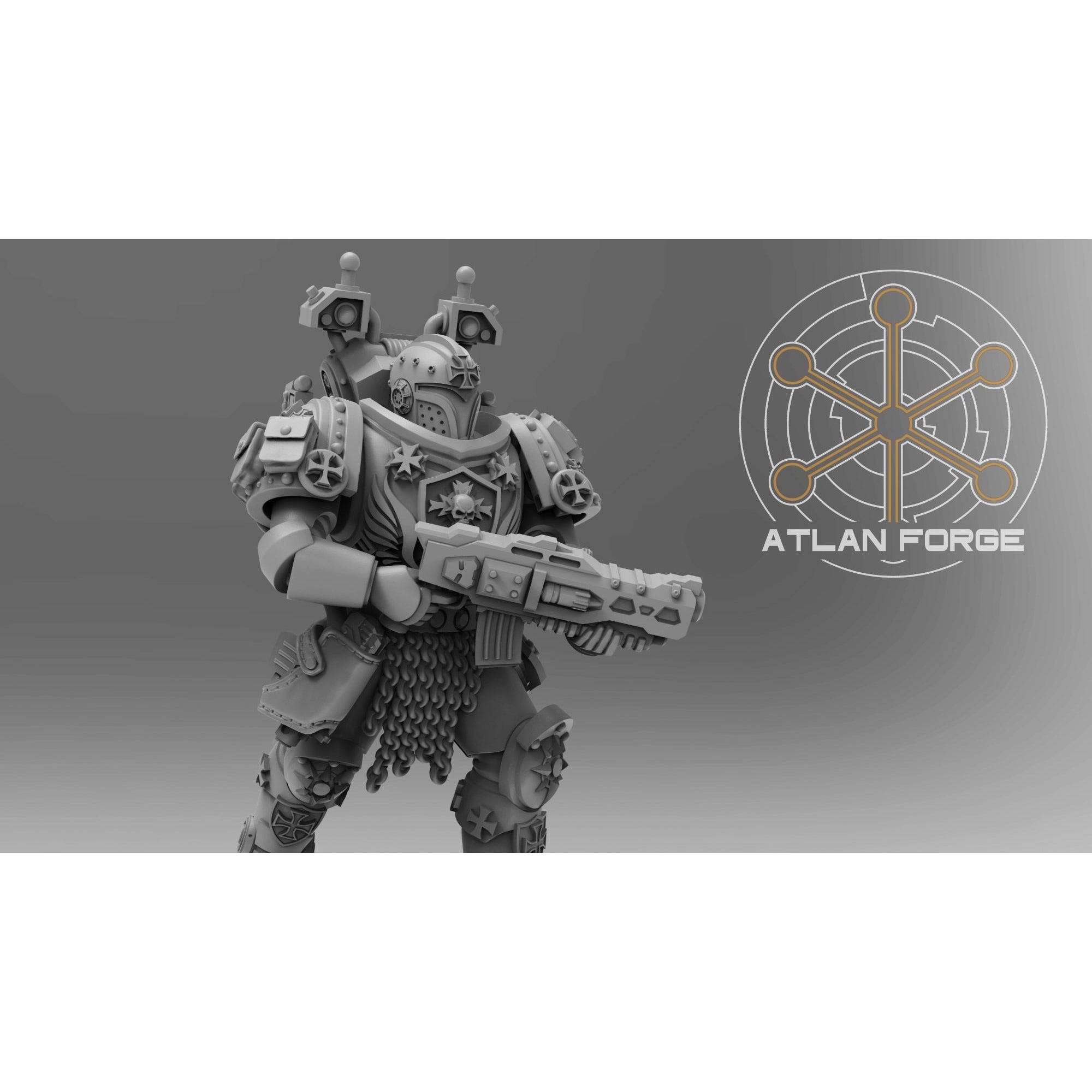 Knights Templar Scounts - 5 Model Modular Unit 3d Printed Sculpted by Atlan Forge