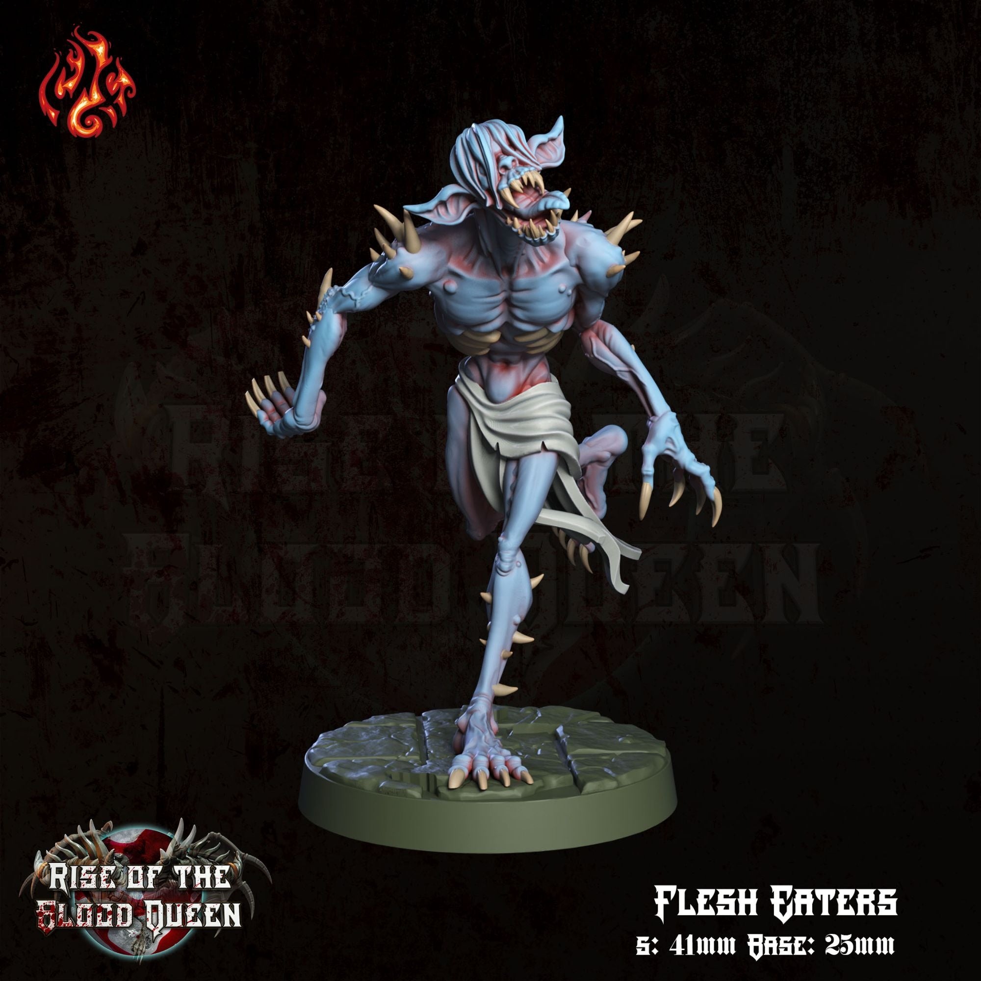 Flesh Eaters - 3d Printed Miniature Sculpted by Crippled God Foundry