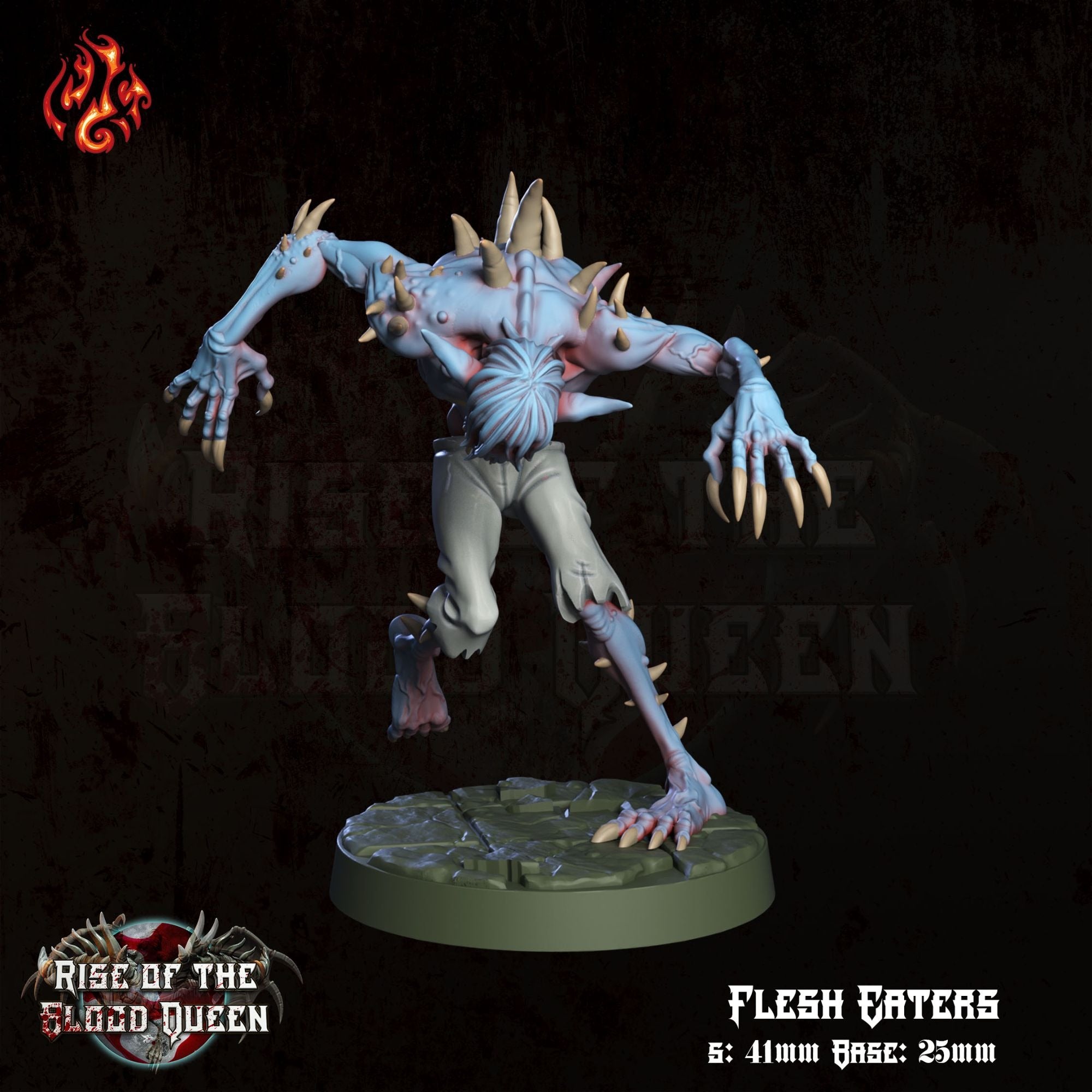 Flesh Eaters - 3d Printed Miniature Sculpted by Crippled God Foundry