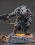 Daost Brenner - Anthrosaurs of Triju - 3d Printed Miniature sculpted by Daybreak Miniatures