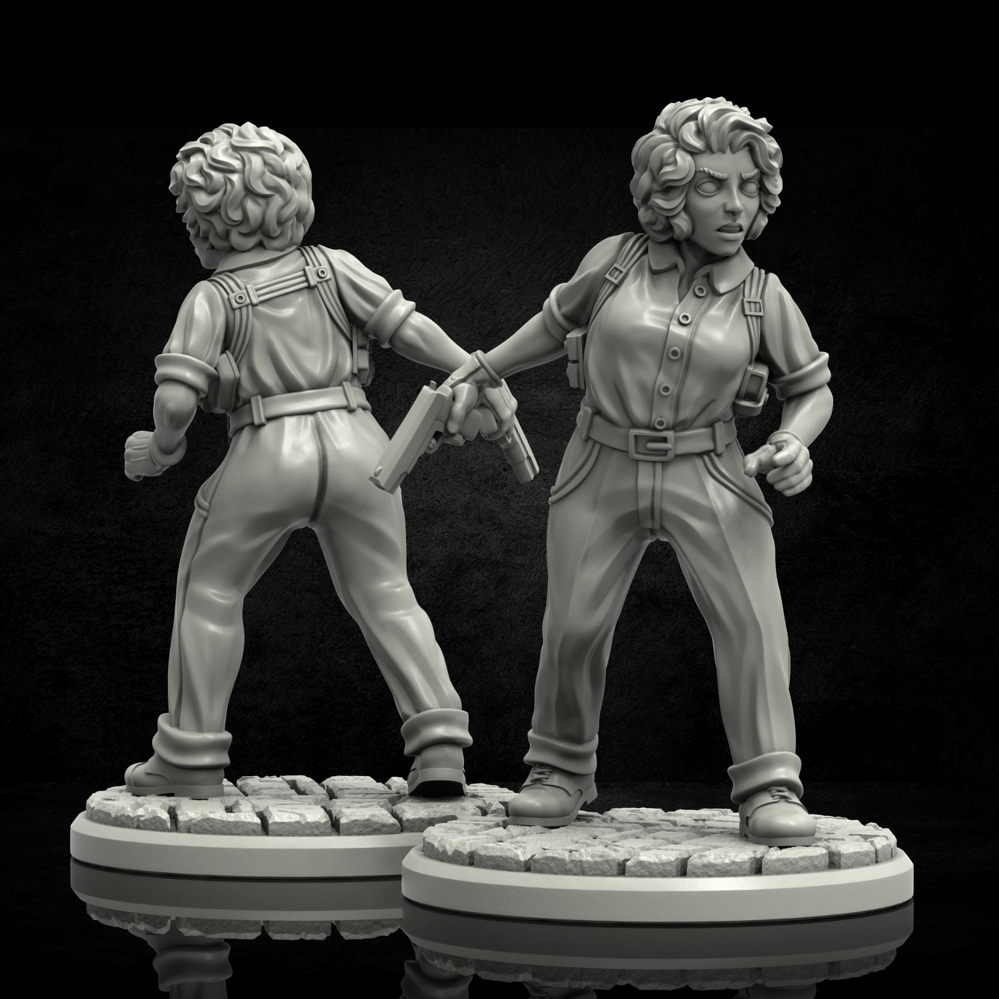 The Private Eye - Depths of N'Kai - 3d Printed Miniature Sculpted by Adaevy Creations