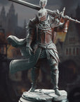 Lothar the Black, Knight of the Dusk - 3d Printed Miniature Sculpted by DM Stash