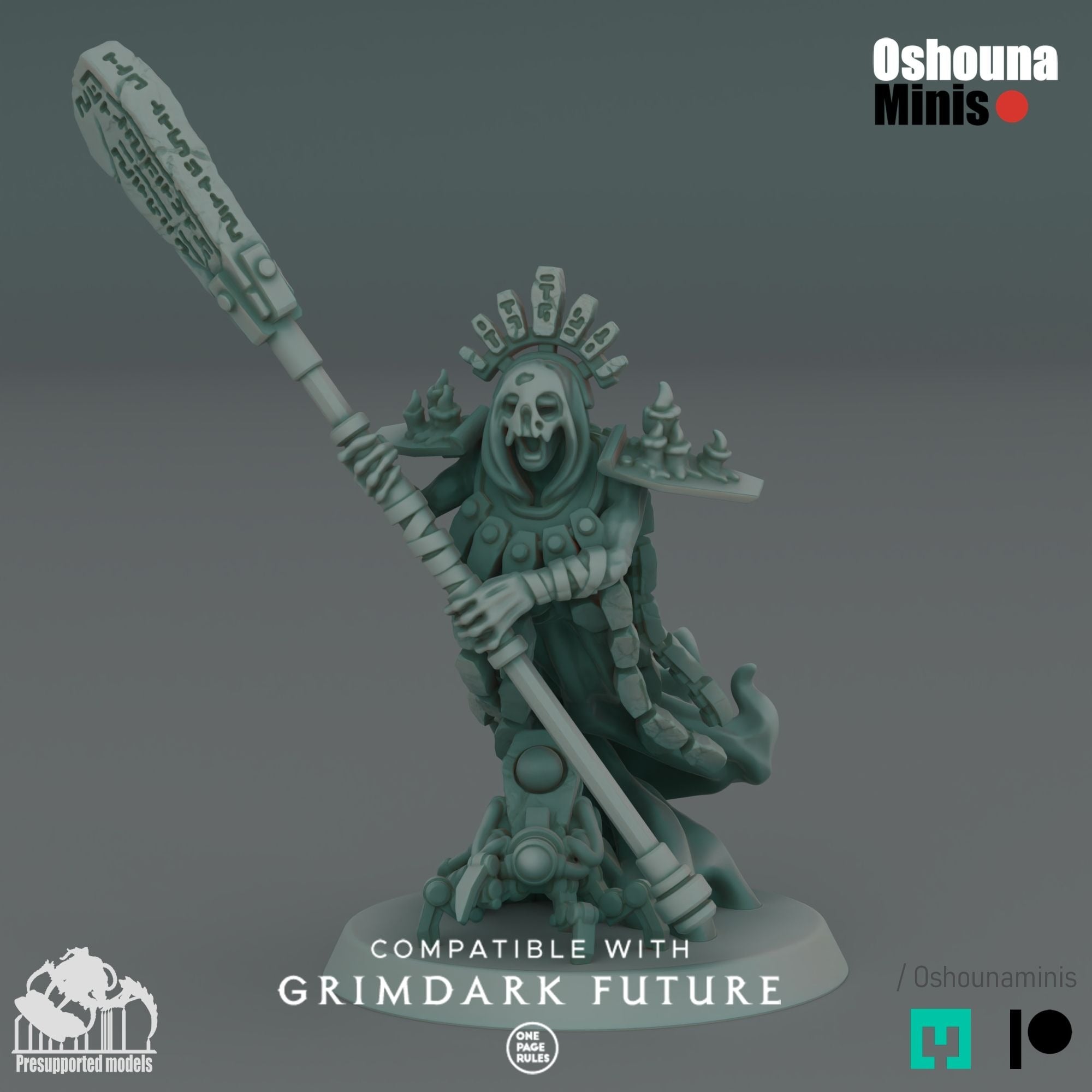 Doomed Empire Oracle - 3d Printed Miniature by OshounaMinis