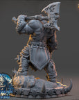 Draumir the Frostborn - The Frostbane Legion (Ice Orcs) - 3d Printed Miniature sculpted by Daybreak Miniatures