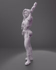 Cyberpunk Biker Girl Outlaw - Dahlia "Dolly" Hood - 3d Printed Miniature by Cyberstash