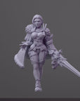 Leanne - Order of the Iron Lily - 3d Printed Miniature Sculpted by RN Estudio
