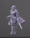 Leanne - Order of the Iron Lily - 3d Printed Miniature Sculpted by RN Estudio